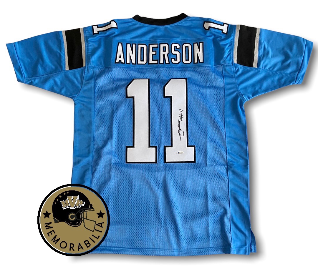 Signed Robby Anderson sold Panthers Jersey BAS COA