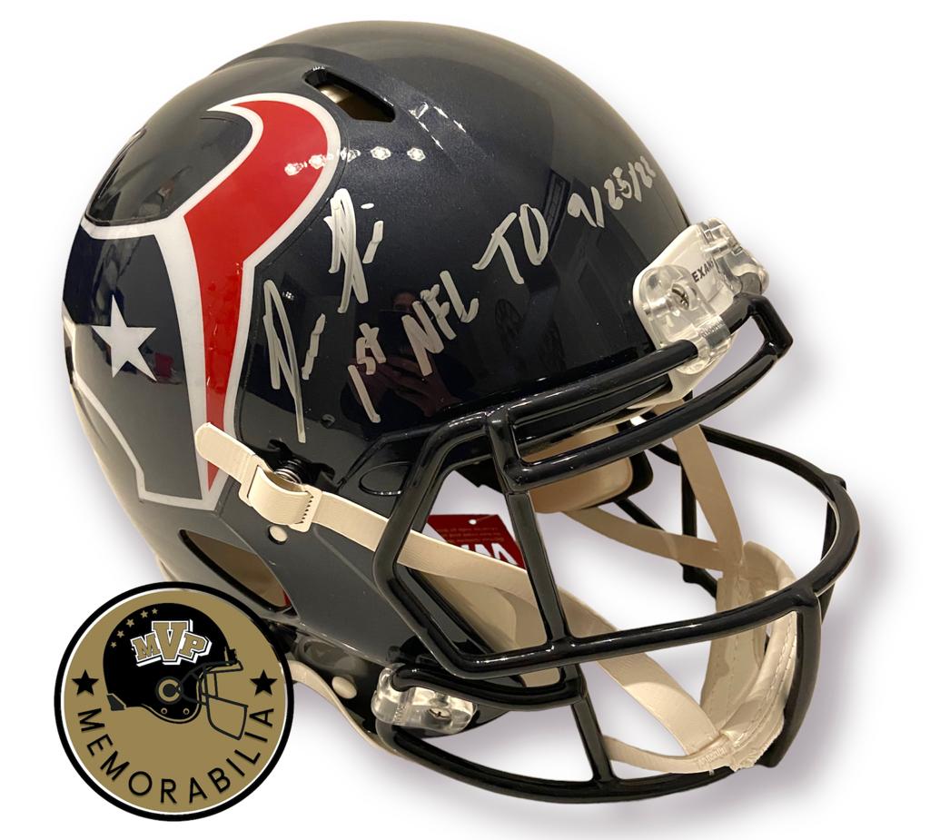 Dameon Pierce Houston Texans Signed Riddell Speed Authentic Helmet with  “1st NFL TD 9-25-22” Inscription (Fanatics Hologram) – mvpmemorabilia